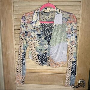 113 Altar’d State See Through Patterned Long Sleeve - Size M